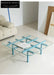 solid wood maze coffee table glass