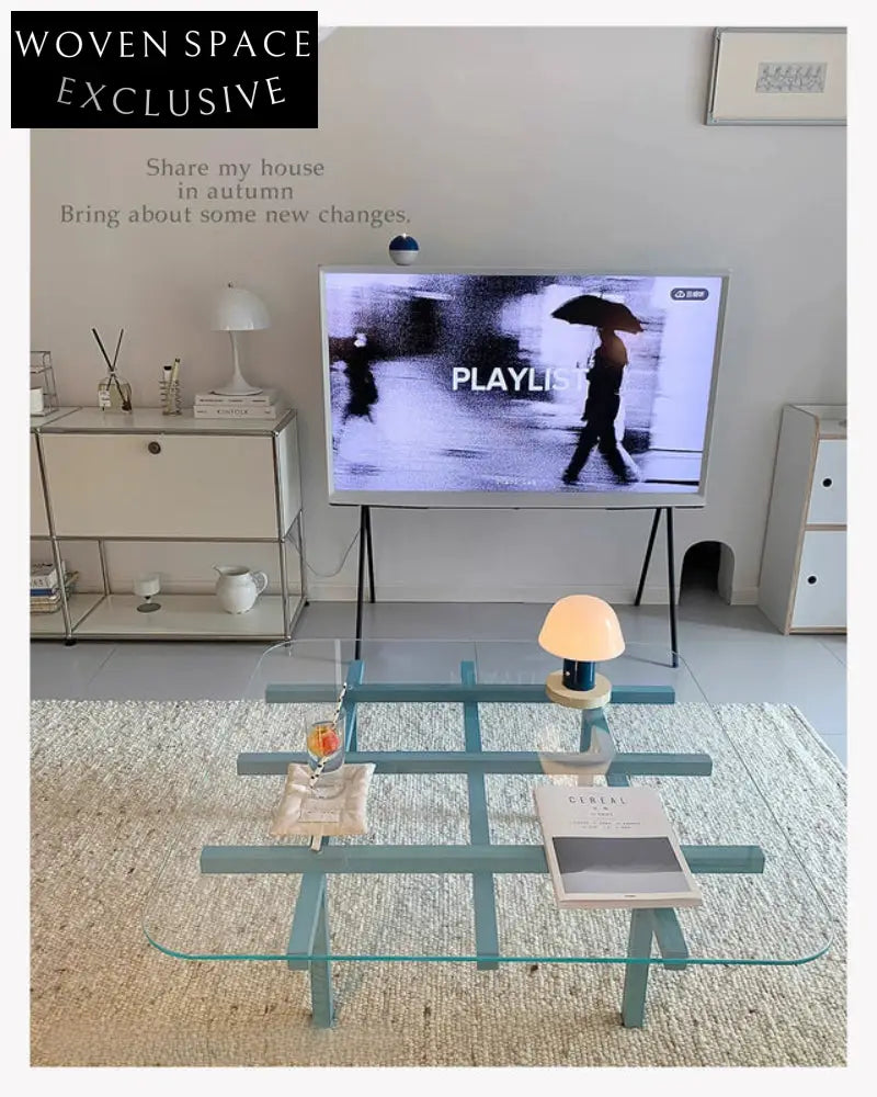 solid wood maze coffee table glass