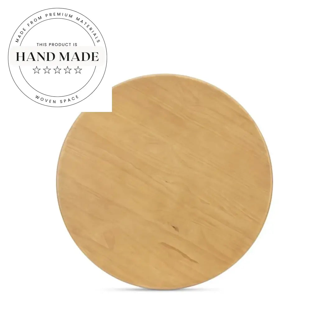 Solid Wood Midcentury Round Walnut Side Coffee Table