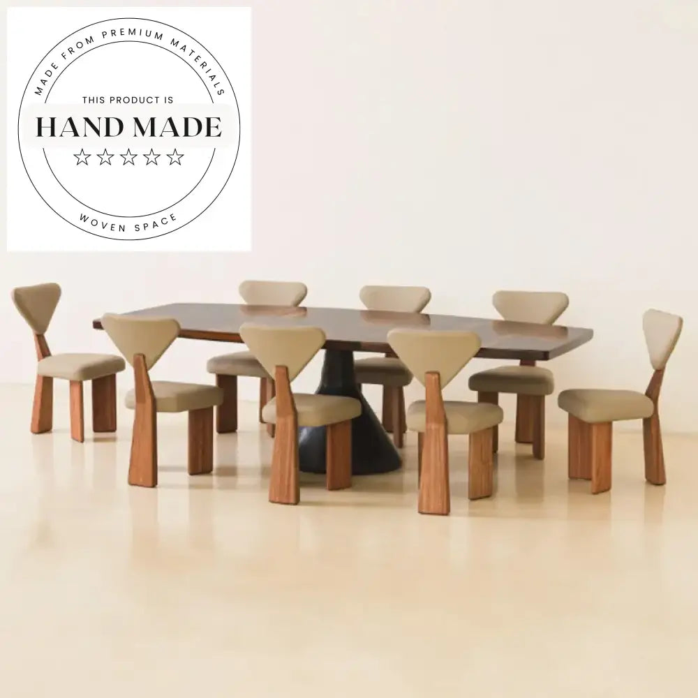 Solid Wood Modern Vintage Giraffe Style Hotel Restaurant Dining Chair