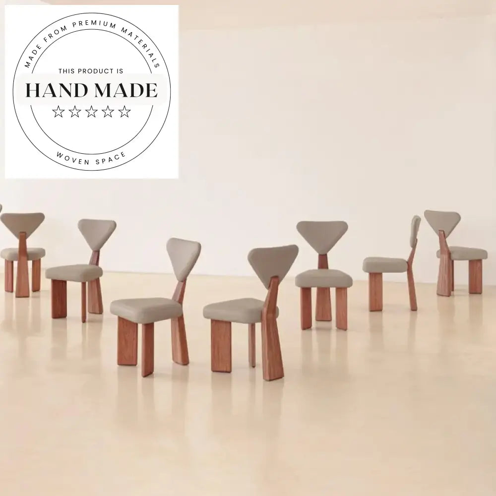 Solid Wood Modern Vintage Giraffe Style Hotel Restaurant Dining Chair