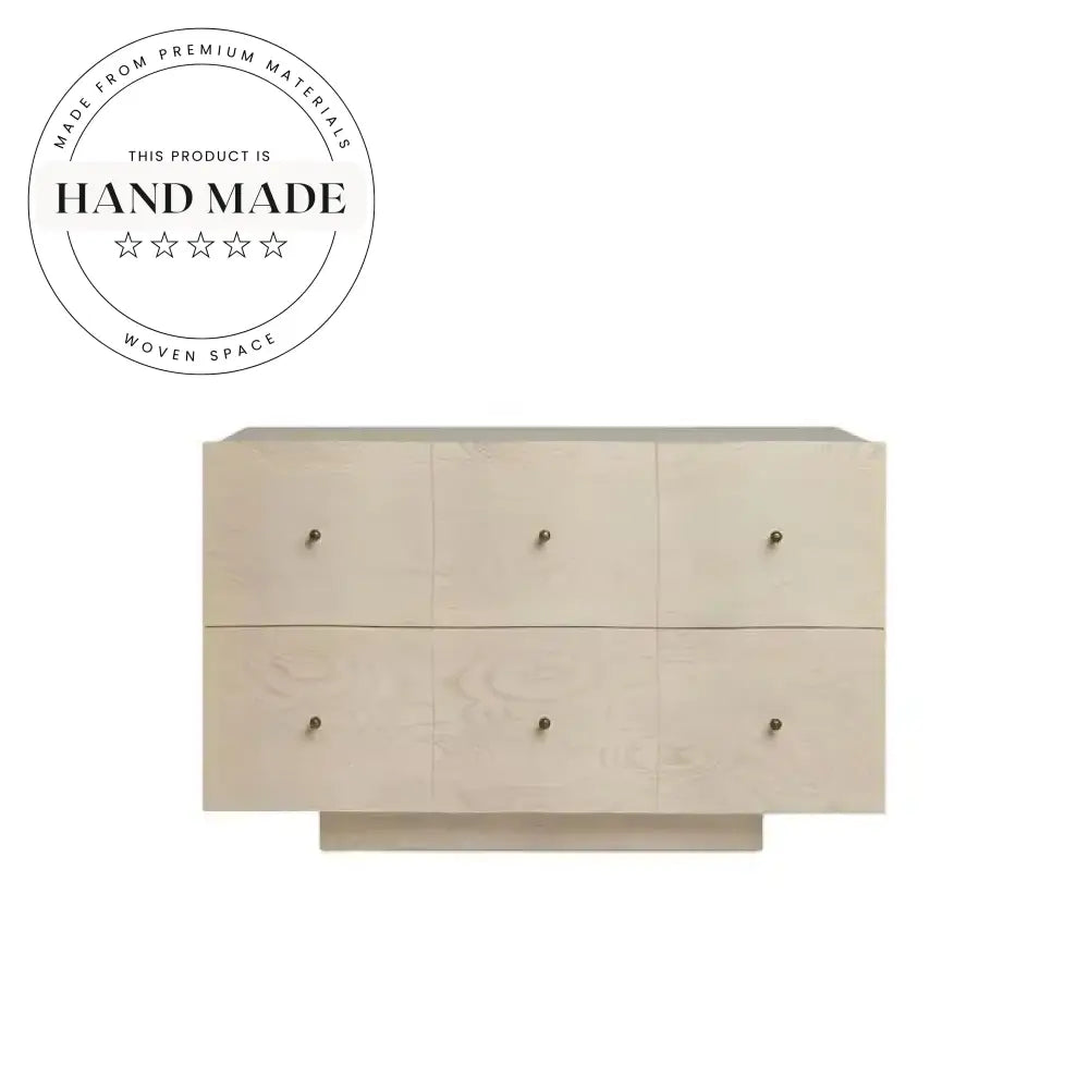 Solid Wood Natural Oak Two Drawer Bedroom Bedside Table