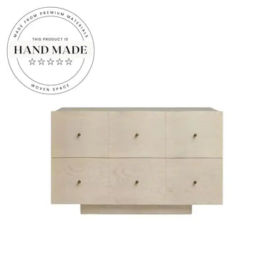 Solid Wood Natural Oak Two Drawer Bedroom Bedside Table