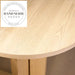 Solid Wood Round Pedestal Dining Table for Cafe Restaurant Home