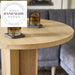 Solid Wood Round Pedestal Dining Table for Cafe Restaurant Home