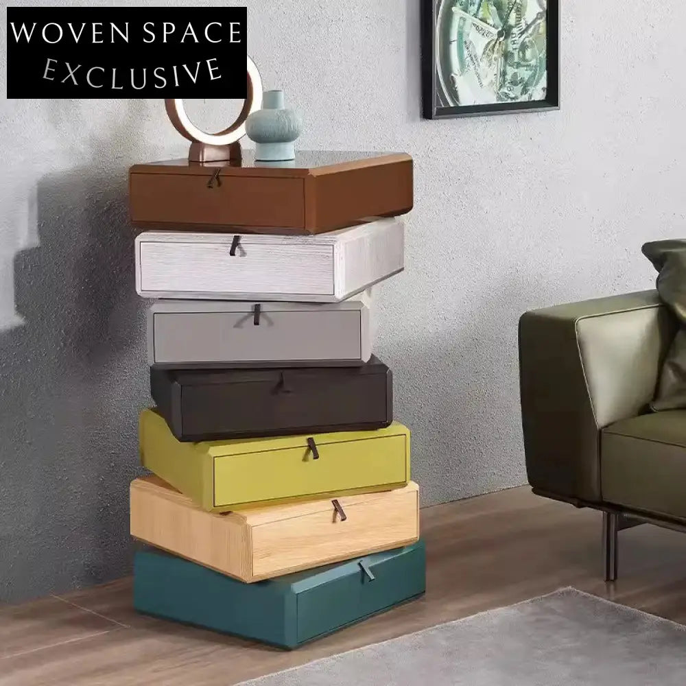 Solid Wood Space-Saving Storage Cabinet for Bedroom & Living Room