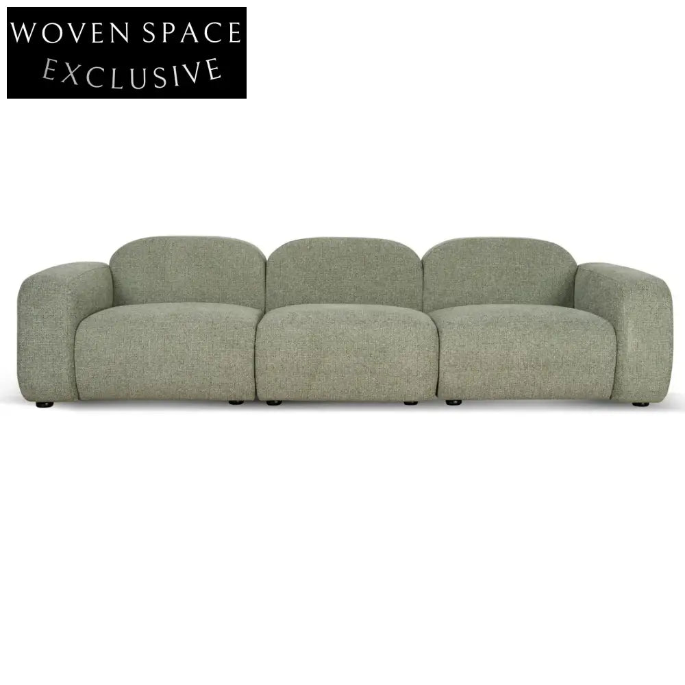 Soma 4 Seater Sofa - Coral Light Green Stool