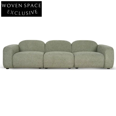 Soma 4 Seater Sofa - Coral Light Green Stool