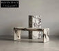 Tostone Calacatta Viola Marble Side Table: Elegant Natural Stone Accent Furniture