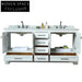 Spacious 72-inch White Modern Bathroom Vanity Unit with Basin and Storage