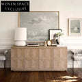 Spacious American Style Wooden TV Stand, Living Room Storage Cabinet