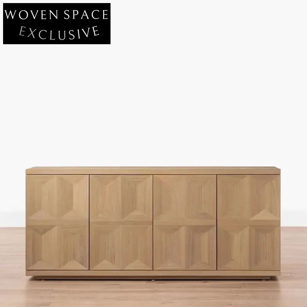 Spacious American Style Wooden TV Stand, Living Room Storage Cabinet