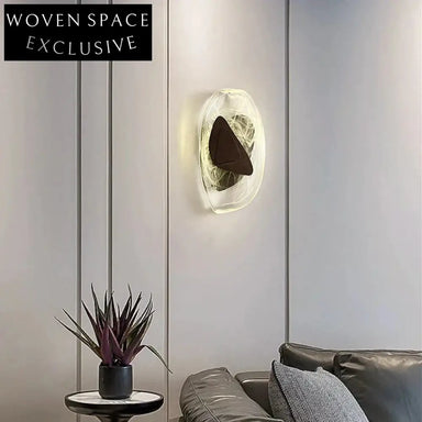 Sparkling Crystal LED Wall Sconce, Metal Base, Modern Home Lighting