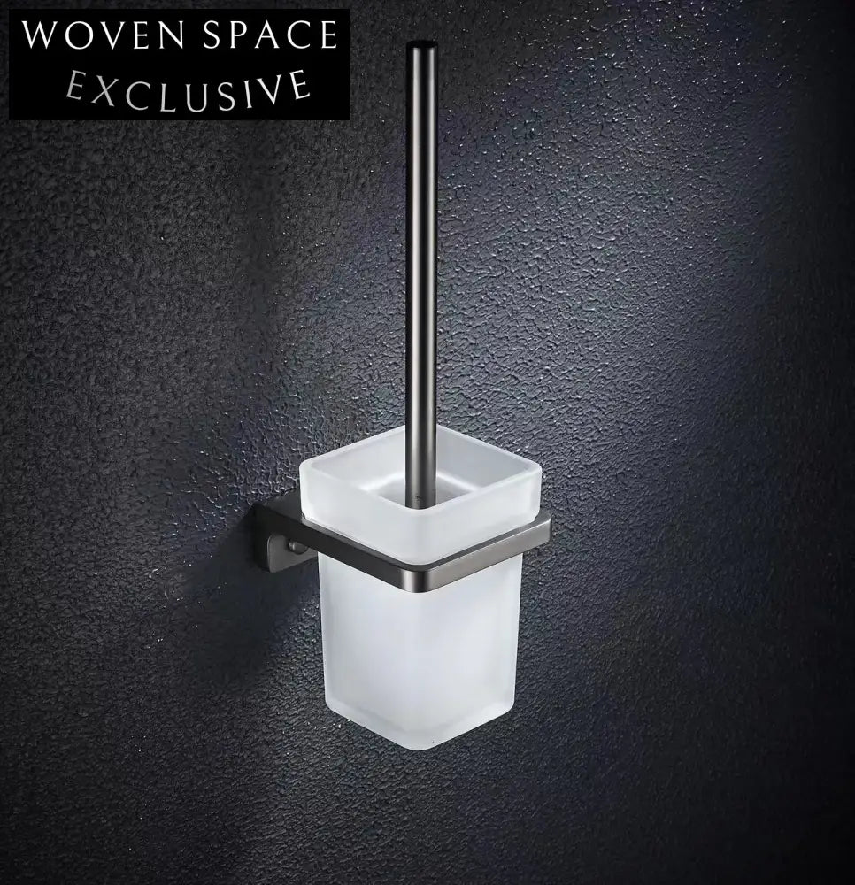 Square Stainless Steel Bathroom Hardware Accessory Set for Modern Washrooms