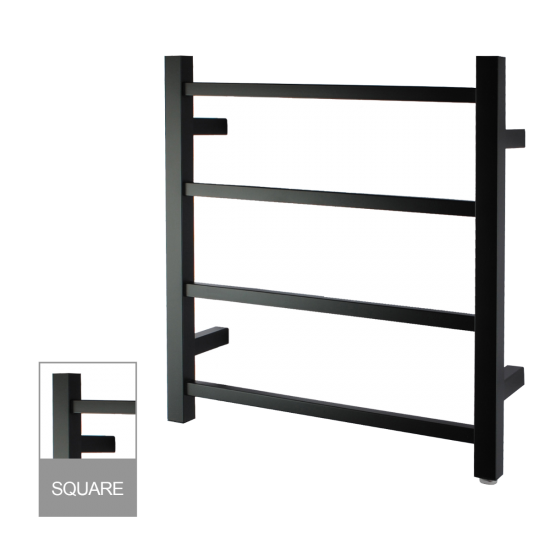 Square Electric Heated Towel Rack 4 Bars