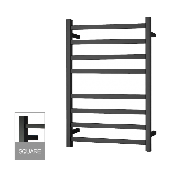 Square Electric Heated Towel Rack 8 Bars