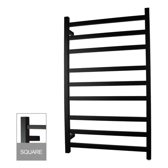 Square Electric Heated Towel Rack 9 Bars