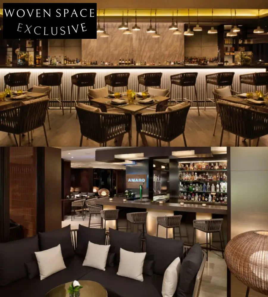 Stackable Outdoor Rattan Dining Chair for Garden Patio Bar Cafe