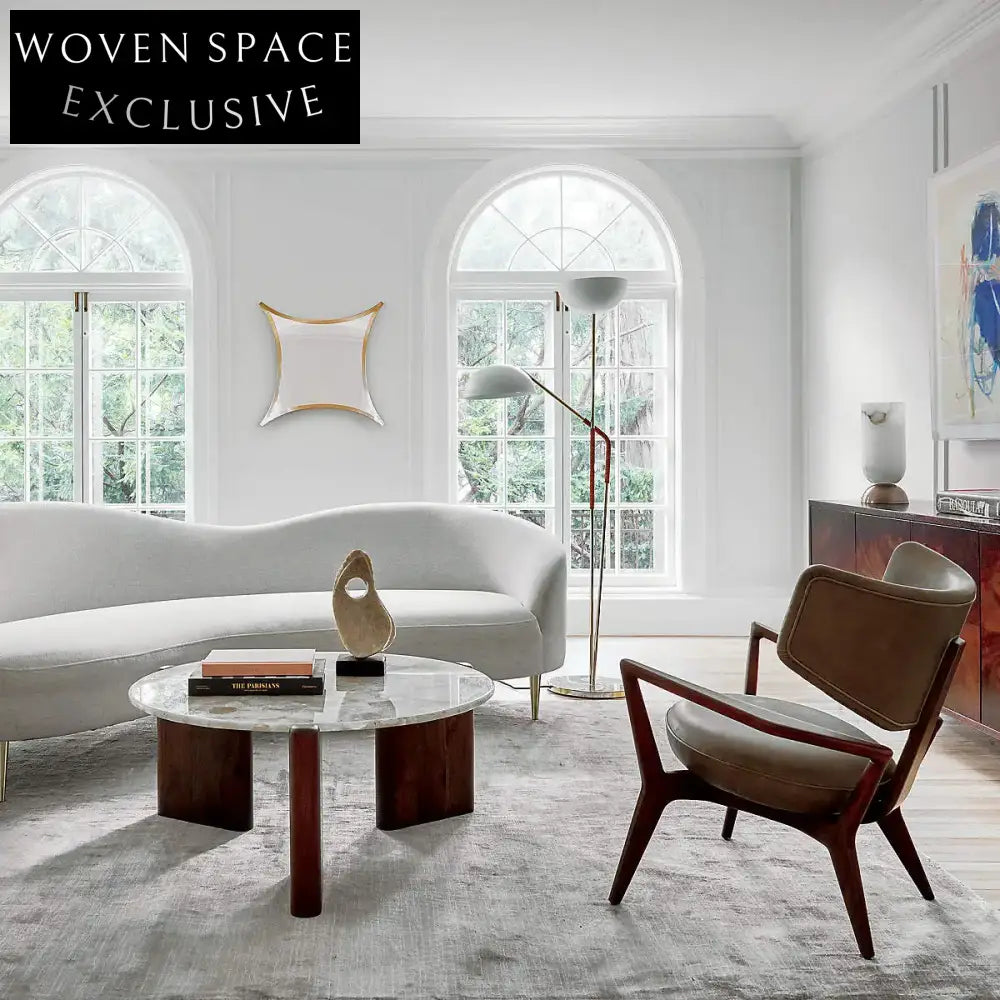 Luxurious Italian Velvet Linen Upholstered Sofa with Stainless Steel Legs