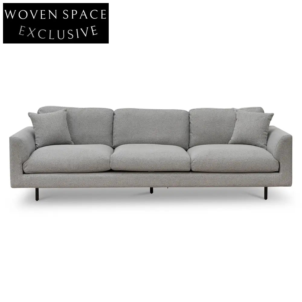 Sterling 4 Seater Fabric Sofa - Grey Sofas