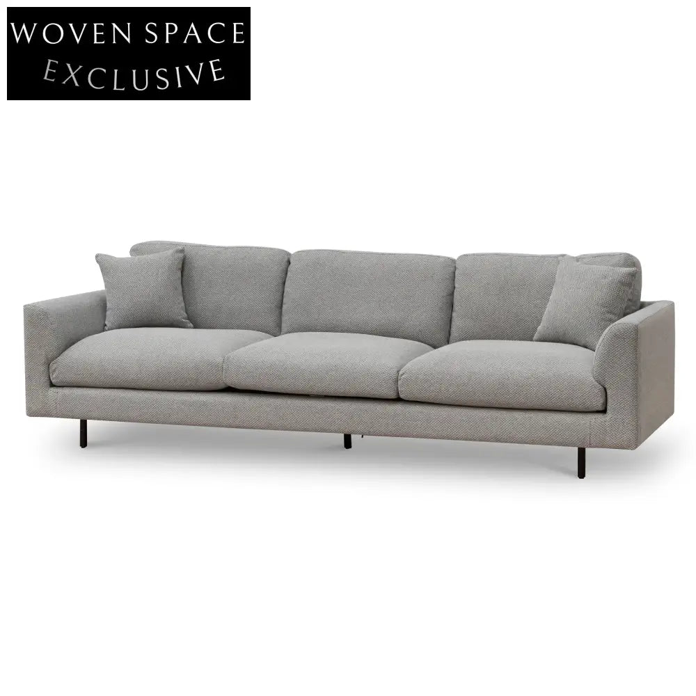 CLC6833-CA 4 Seater Fabric Sofa - Grey