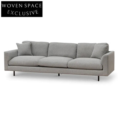 CLC6833-CA 4 Seater Fabric Sofa - Grey