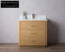Stylish 36-inch Modern Freestanding Bathroom Vanity with Carrara Marble Top