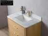 Stylish 36-inch Modern Freestanding Bathroom Vanity with Carrara Marble Top