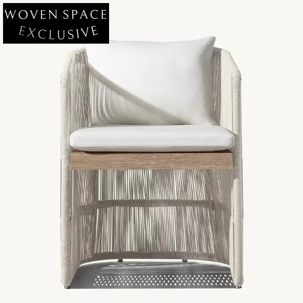 Stylish Aluminum PE Rattan Outdoor Dining Chair for Modern Patios & Gardens