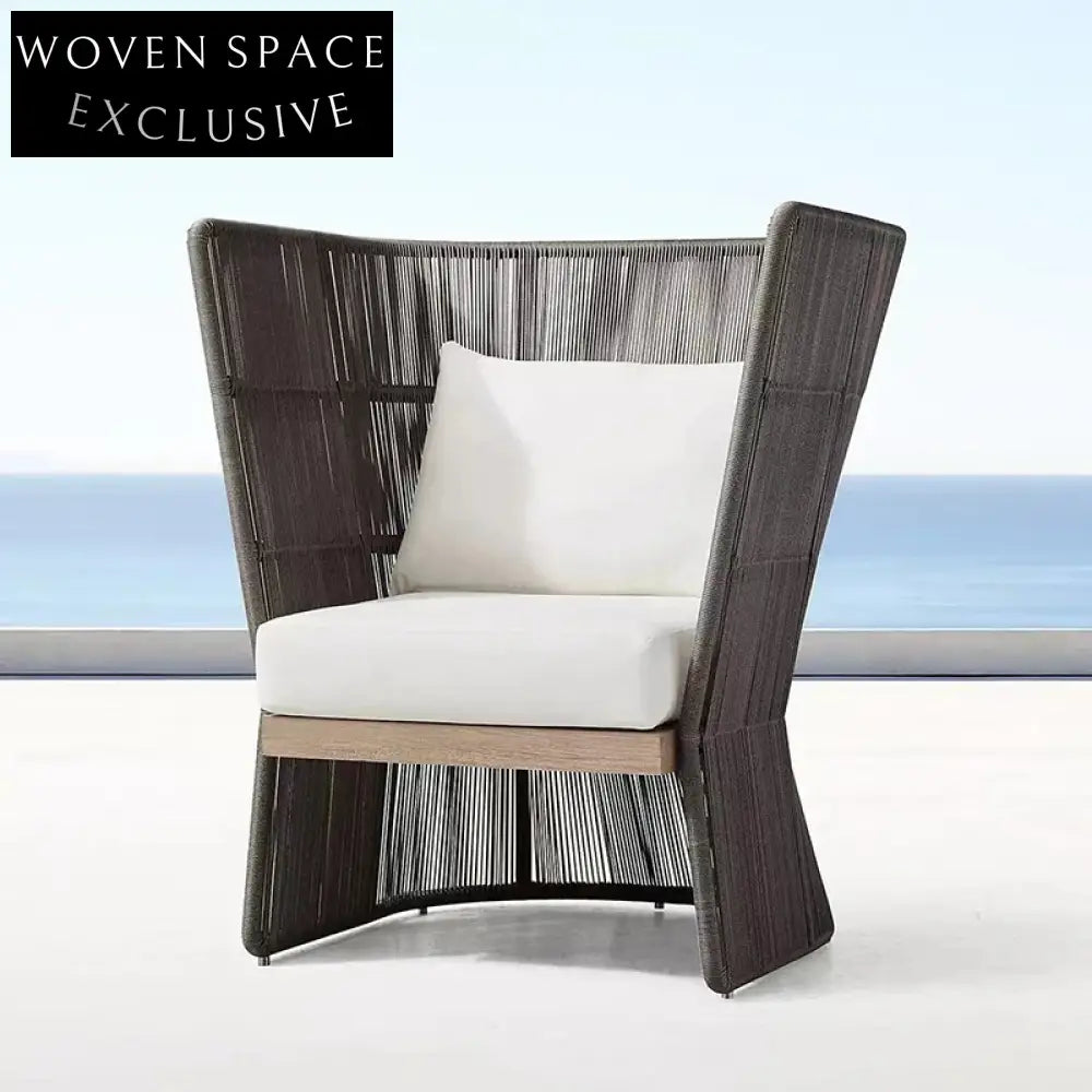 Stylish Aluminum PE Rattan Outdoor Dining Chair for Modern Patios & Gardens
