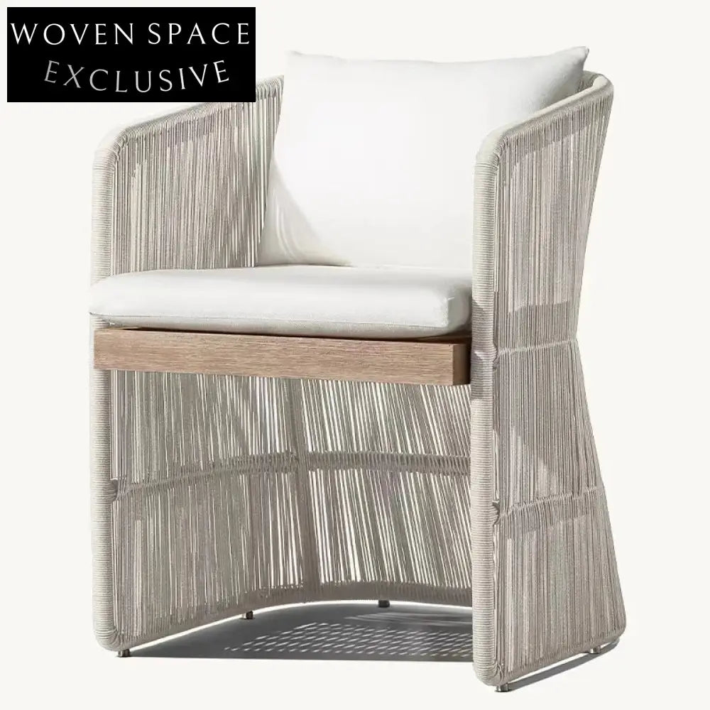 Stylish Aluminum PE Rattan Outdoor Dining Chair for Modern Patios & Gardens