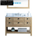 Stylish Assembled Solid Wood Bathroom Vanity Storage Cabinet