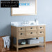 Stylish Assembled Solid Wood Bathroom Vanity Storage Cabinet