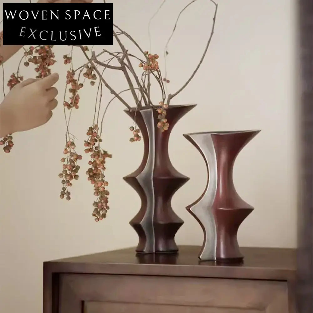 Stylish Ceramic Porcelain Flower Vase Set for Modern Home Decor