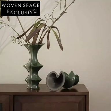 Stylish Ceramic Porcelain Flower Vase Set for Modern Home Decor