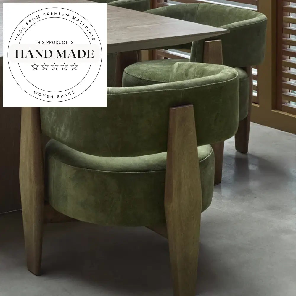 Stylish Contemporary Retro Wooden Framed Fabric Accent Armchair