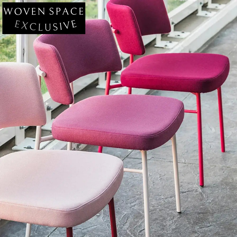 Stylish Fabric Upholstered Dining Chair Bar Stool with Metal Frame