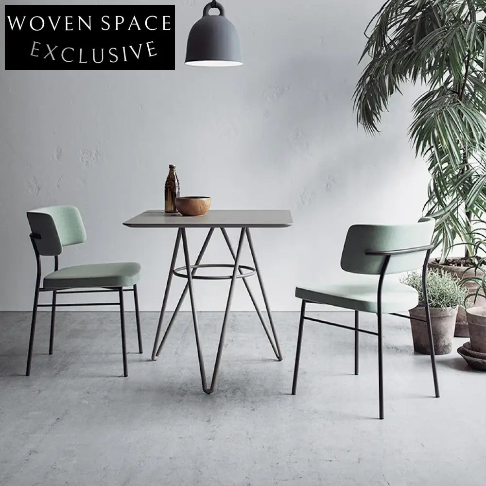 Stylish Fabric Upholstered Dining Chair Bar Stool with Metal Frame