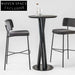 Stylish Fabric Upholstered Dining Chair Bar Stool with Metal Frame