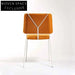 Stylish Fabric Upholstered Dining Chair with Durable Metal Legs