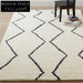 Stylish Geometric Patterned Polyester Area Rug for Living Room Bedroom Decor