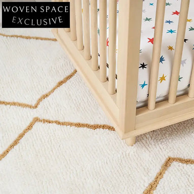 Stylish Geometric Patterned Polyester Area Rug for Living Room Bedroom Decor