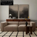 Stylish Geometric Polyester Area Rug: Modern Living Room, Cozy Bedroom Decor