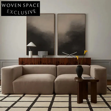 Stylish Geometric Polyester Area Rug: Modern Living Room, Cozy Bedroom Decor