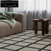 Stylish Geometric Polyester Area Rug: Modern Living Room, Cozy Bedroom Decor