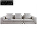 Stylish Gray Fabric Chaise Lounge Sectional Sofa for Modern Living Room Comfort