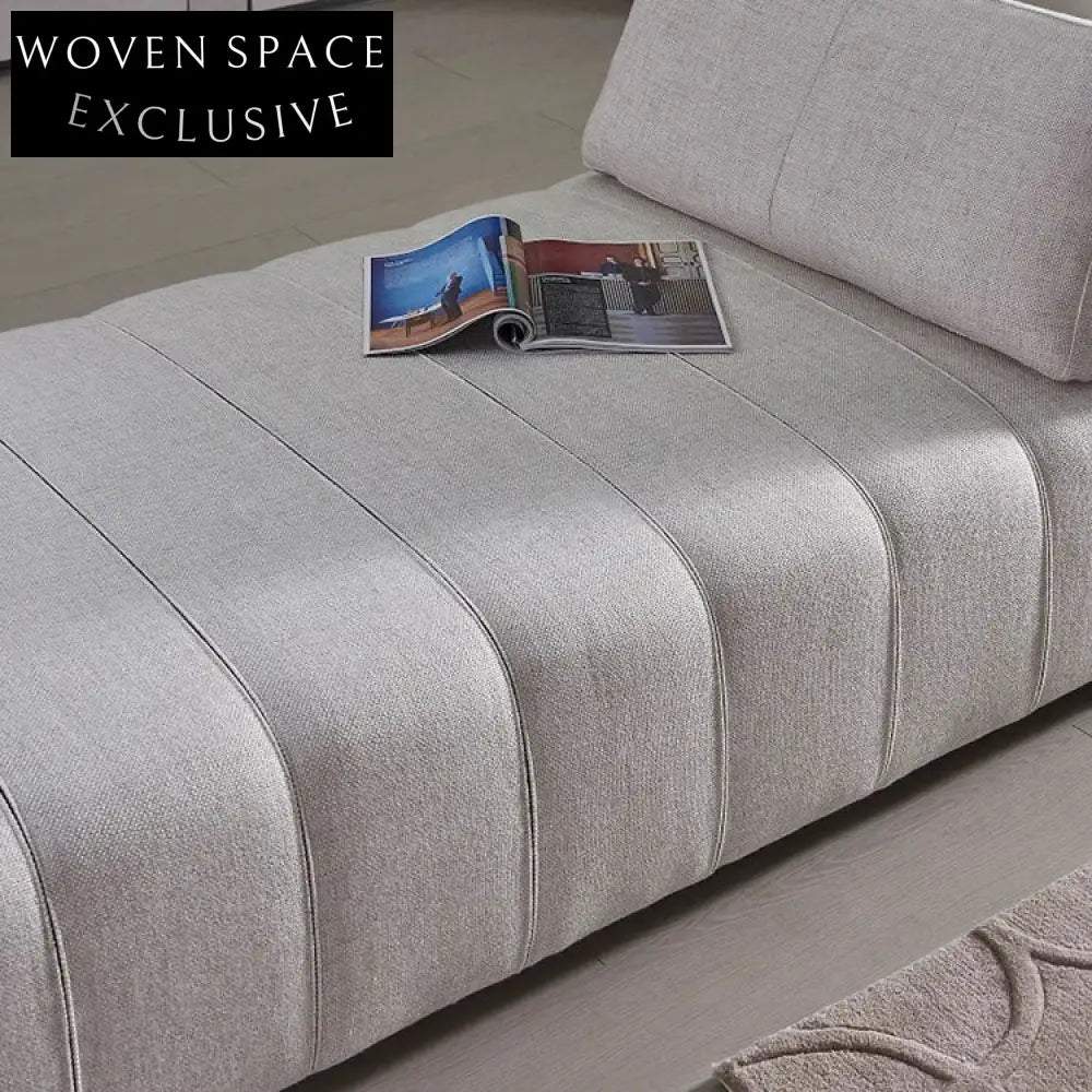 Stylish Gray Fabric Chaise Lounge Sectional Sofa for Modern Living Room Comfort