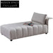 Stylish Gray Fabric Chaise Lounge Sectional Sofa for Modern Living Room Comfort