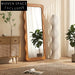 Stylish Italian Inspired Plywood Frame Wave Edge Full Length Floor Mirror