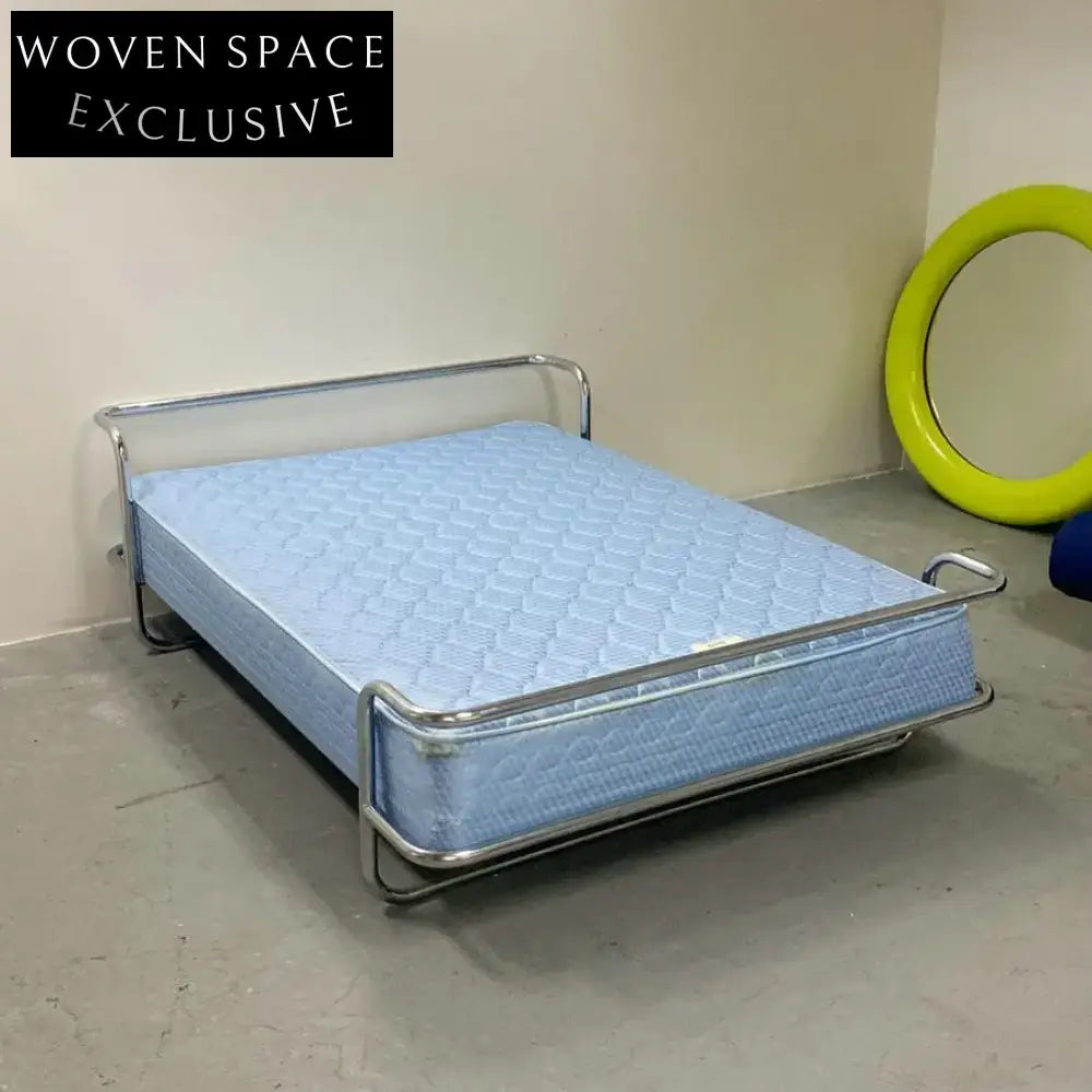 Stylish Mid-Century Modern Metal Platform Bed Frame for King, Queen, Double